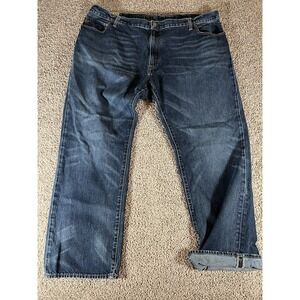 Polo Ralph Lauren Hampton Straight Red‎ Line Selvedge Blue Denim Jeans 46Bx32
